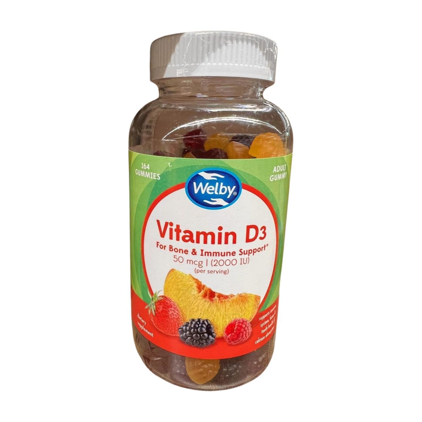 Generic Vitamin D Gummies for Bone & Immune Support, 164 Gummies