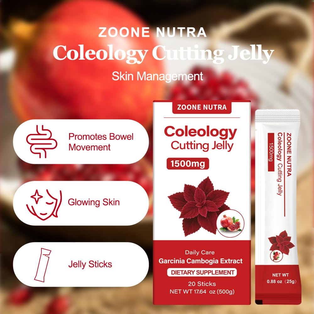 Zoone Nutra Coleology Pomegranate Flavor Jelly Sticks Capsule, 20 Count