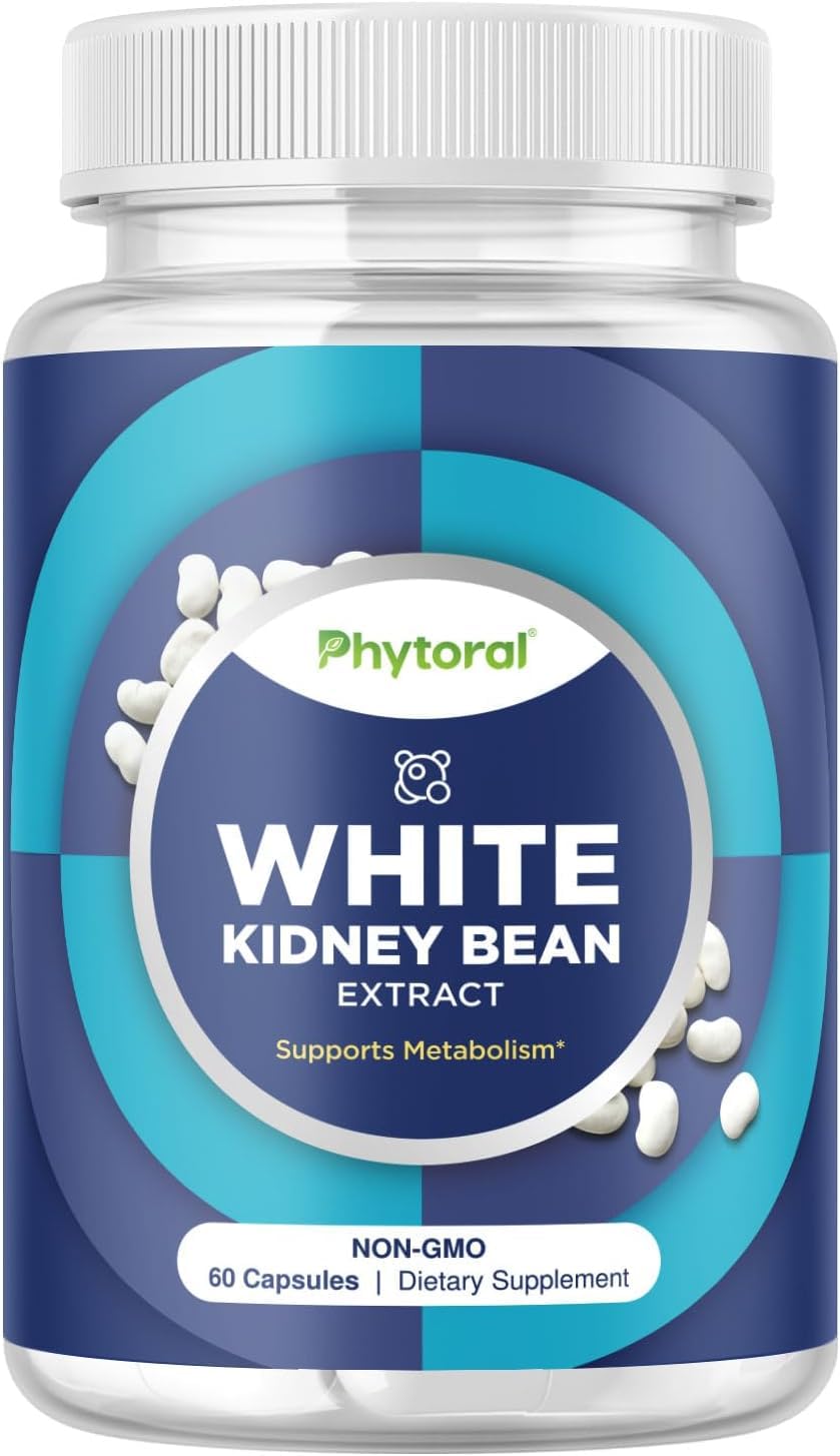 Phytoral White Kidney Bean Extract Carb Blocker Capsule, 60 Count