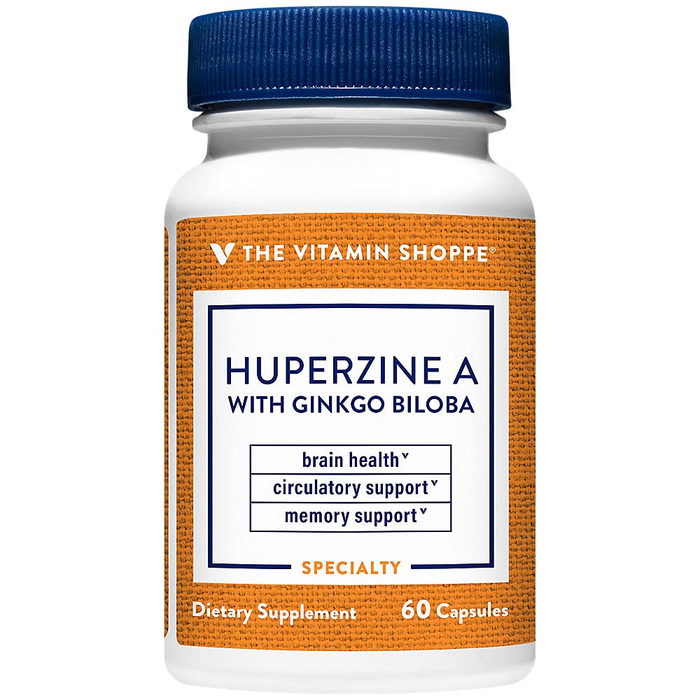 The Vitamin Shoppe Ginkgo Biloba - Memory Support, Mental Clarity & Circulation, Standardized Extract, 60 Capsules