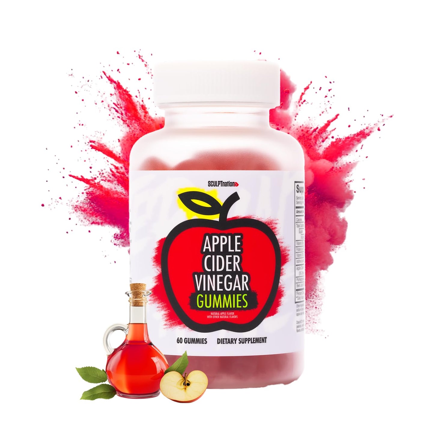 Sculpt Nation Apple Cider Vinegar Gummies, 60 Count