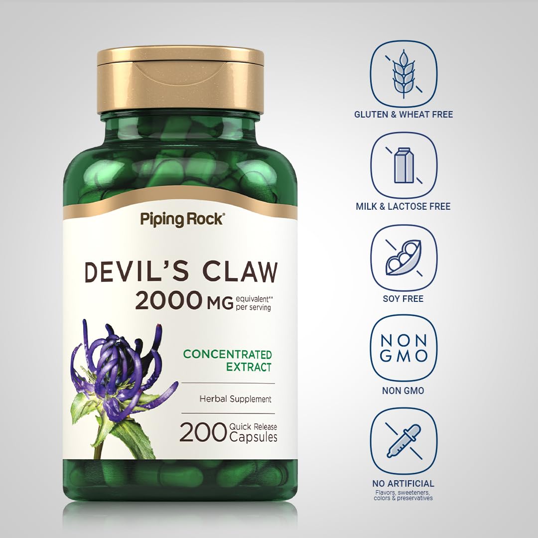 Piping Rock Devils Claw Capsules 200