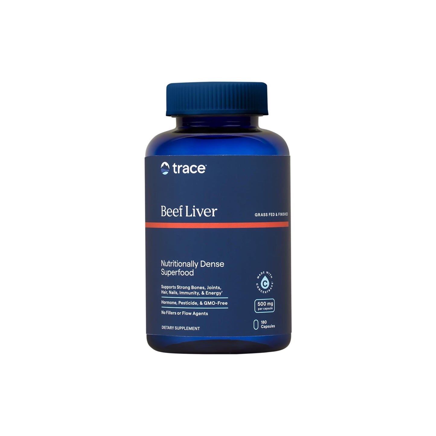 Trace Minerals Ancestral Beef Liver Capsules, 180 Count