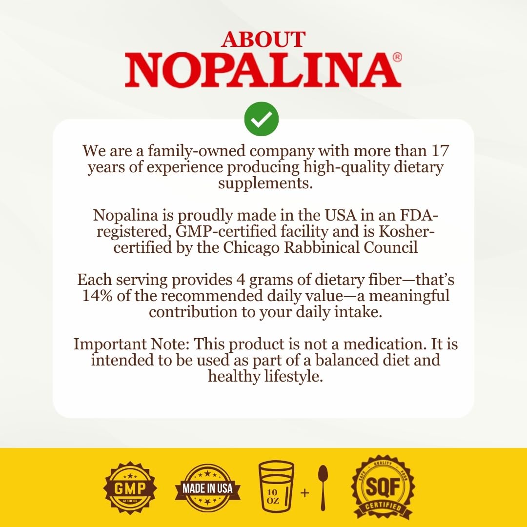Nopalina Fiber Formula Pineapple Powder 16 oz