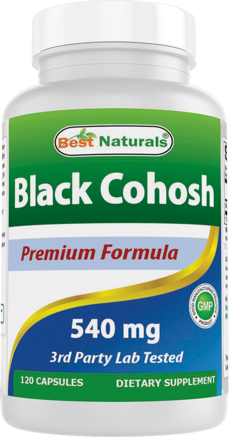 Best Naturals Black Cohosh 540 mg Capsule, 120 Count