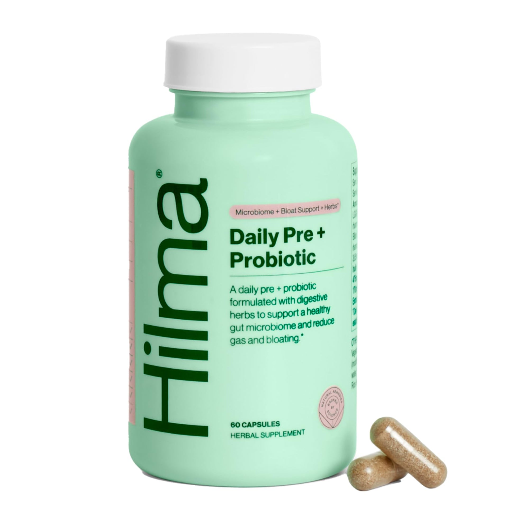 Hilma Pre and Probiotic with Herbs Capsules 60 Count