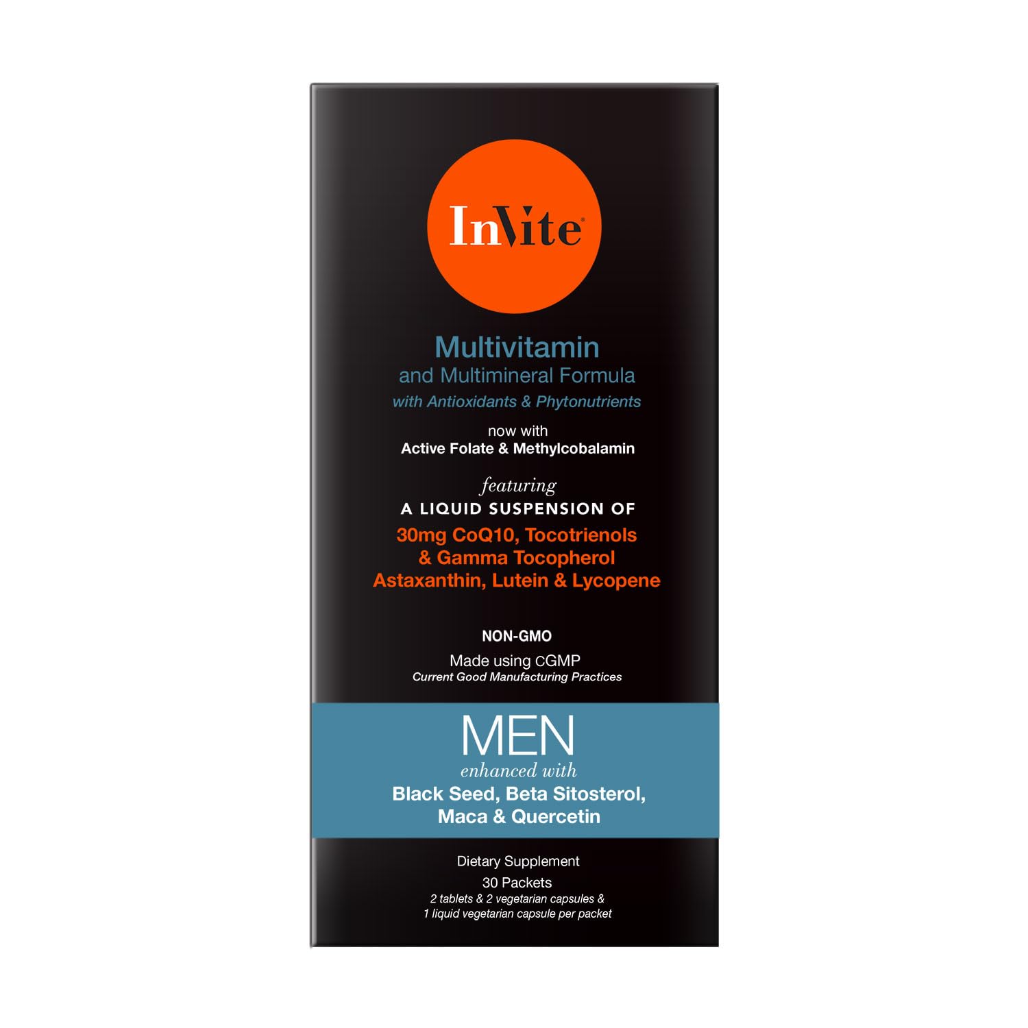 Invite Health Men’s Multivitamin Capsules, 60 Count