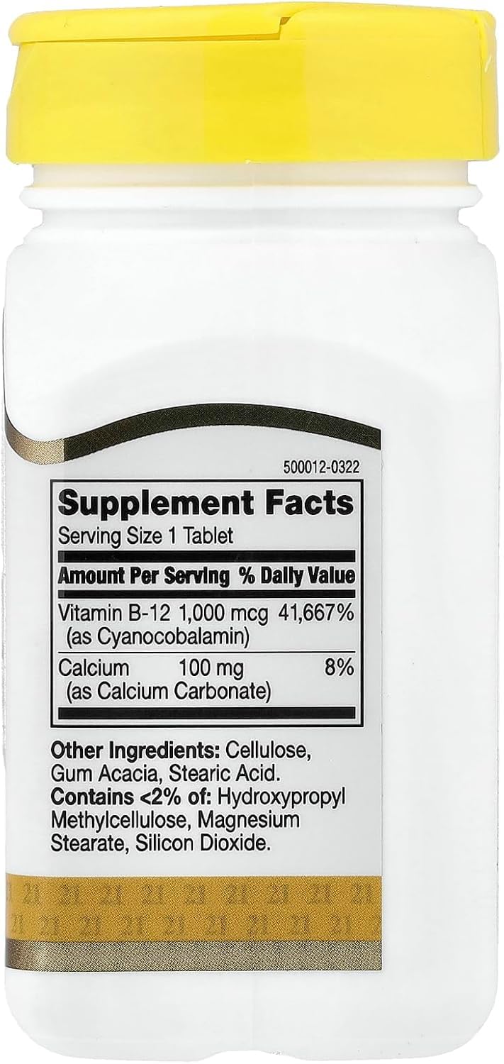 21st Century B-12 1000mcg Prolonged Release Tablet 110 Count
