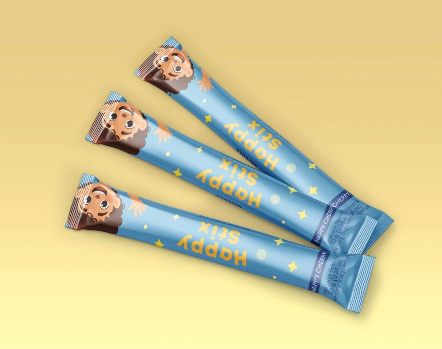 WISHICIOUS Happy Stix Natural Mood & Focus Support for Kids Powder 6.35 Ounce