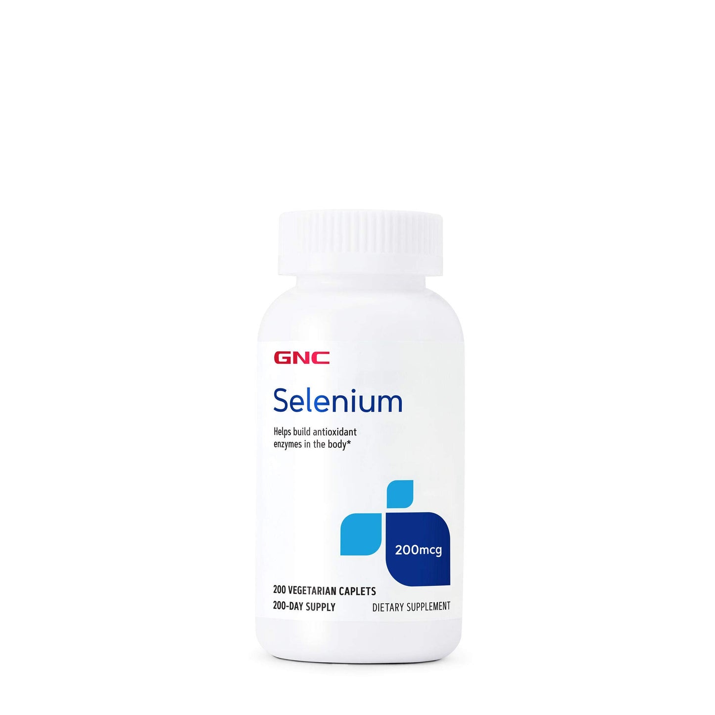 GNC Selenium 200mcg Caplets, 200 Count