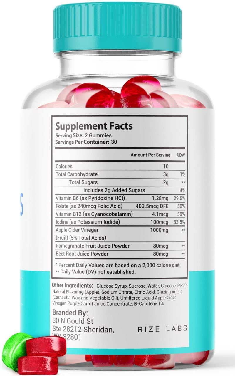 Rize Labs Super Slim Keto Gummy Bears, 60 Gummies