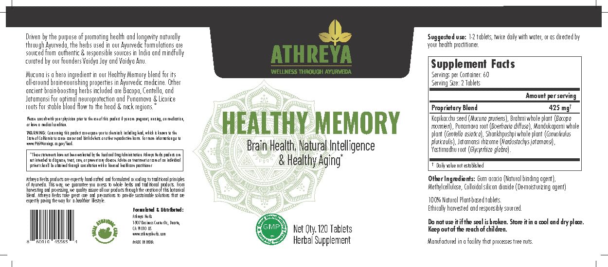 Athreya Healthy Memory Capsules 120 Count