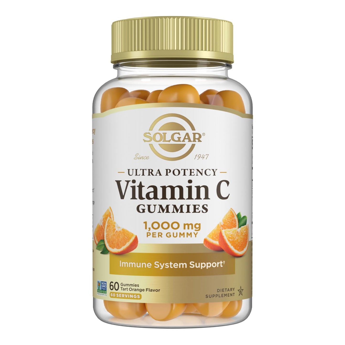 Solgar Vitamin C Gummies for Adults 1,000mg Ultra Potency Vitamin C, 60 Gummies