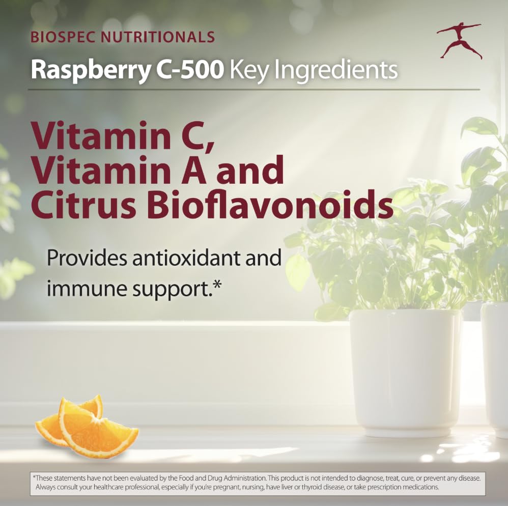BIOSPEC NUTRITIONALS Raspberry C-500 Tablet 100