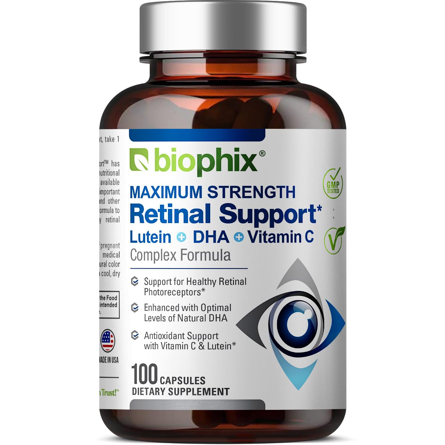 Biophix Retinal Support Maximum Strength Complex Formula Capsule, 100 Capsules