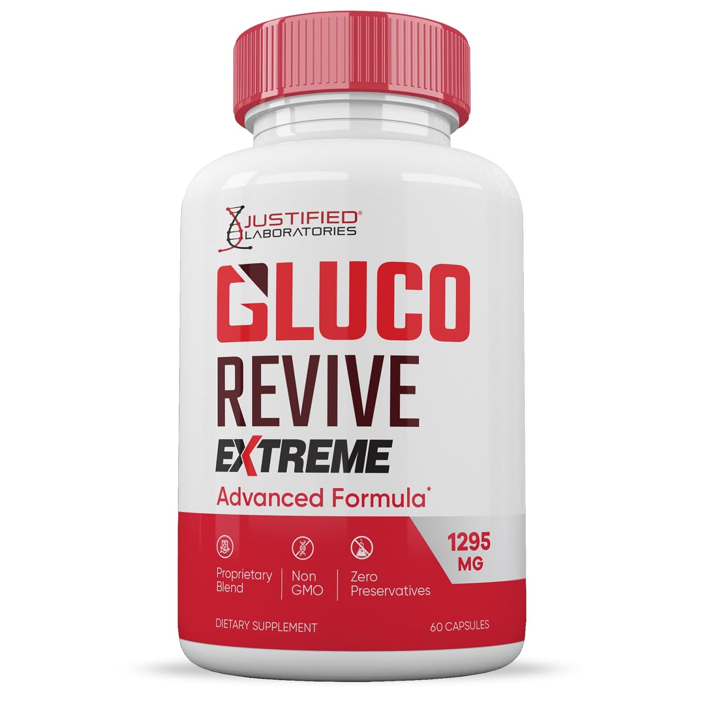 Justified Laboratories Gluco Revive Extreme 1295MG Glyco Support Advanced Formula Capsule 300