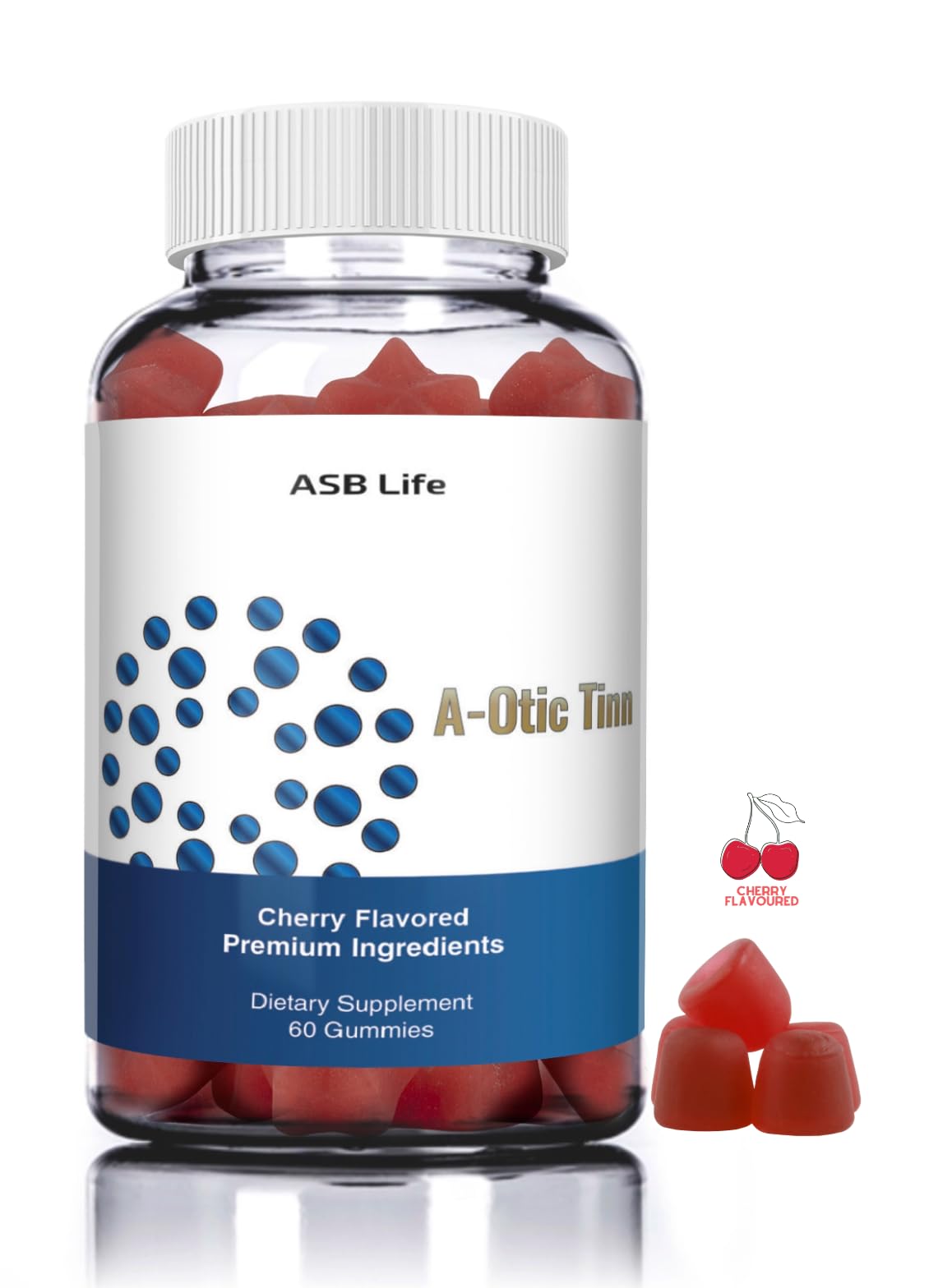ASB Life Products Tinnitus Relief for Ear Ringing Gummy, 60 Count