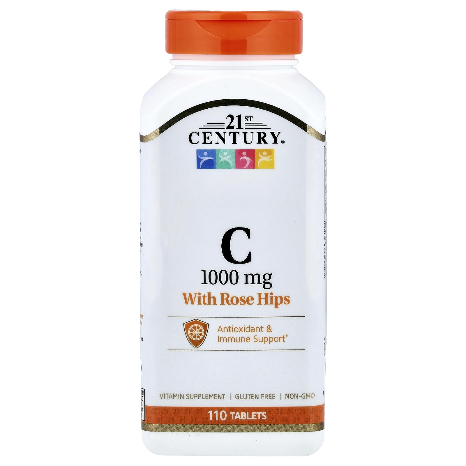 21st Century Natural C 1000 with Rose Hips Tablets, 110 Count