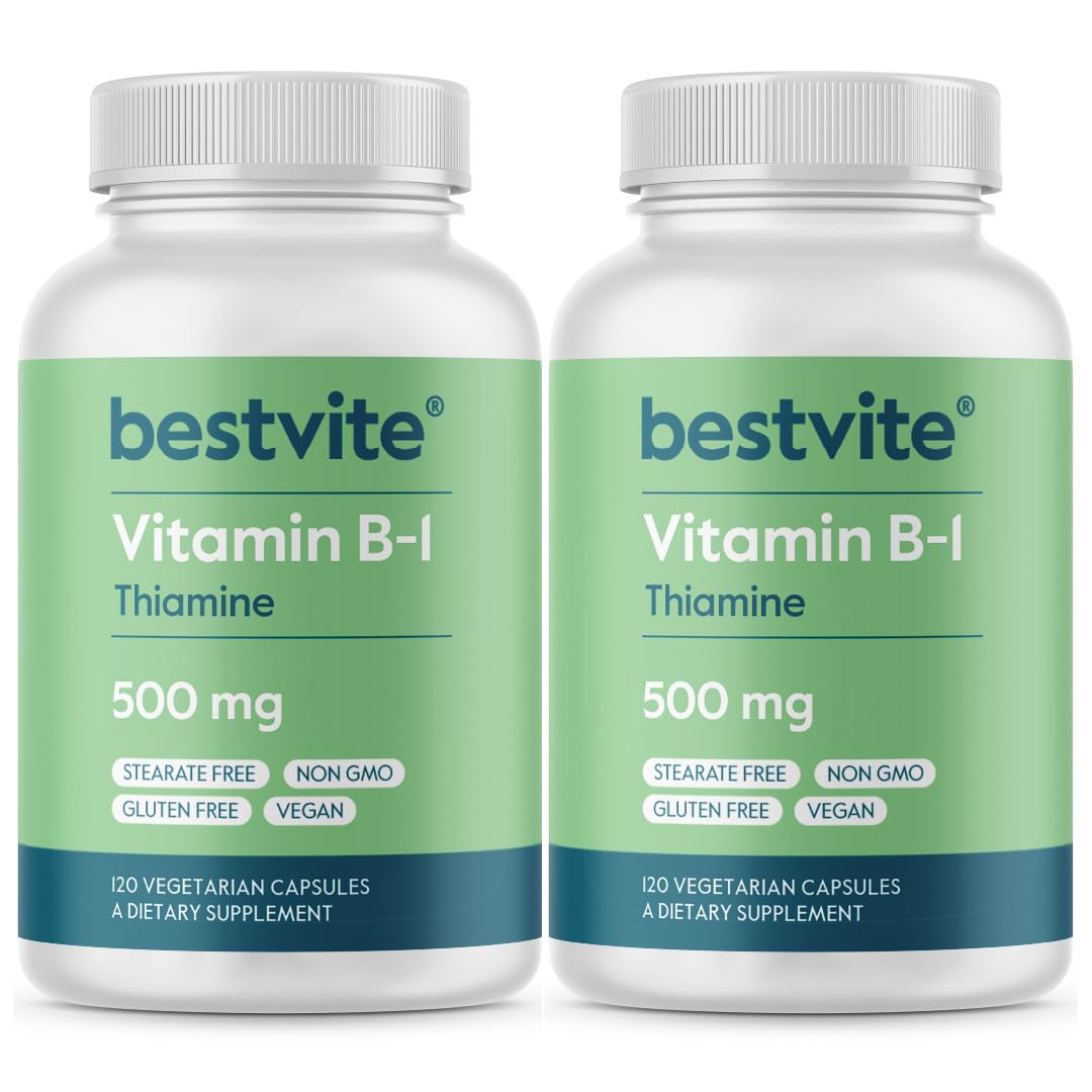 BESTVITE Vitamin B-1 (Thiamin) 500mg Capsule, 240 Count