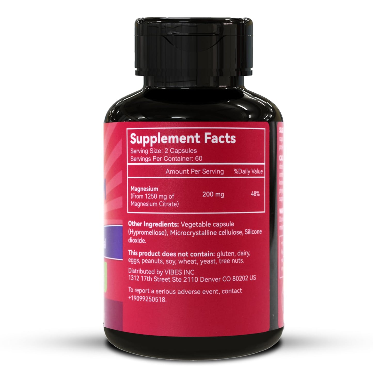 EAZGOO Magnesium Citrate 1250mg Capsules, 120 Capsules