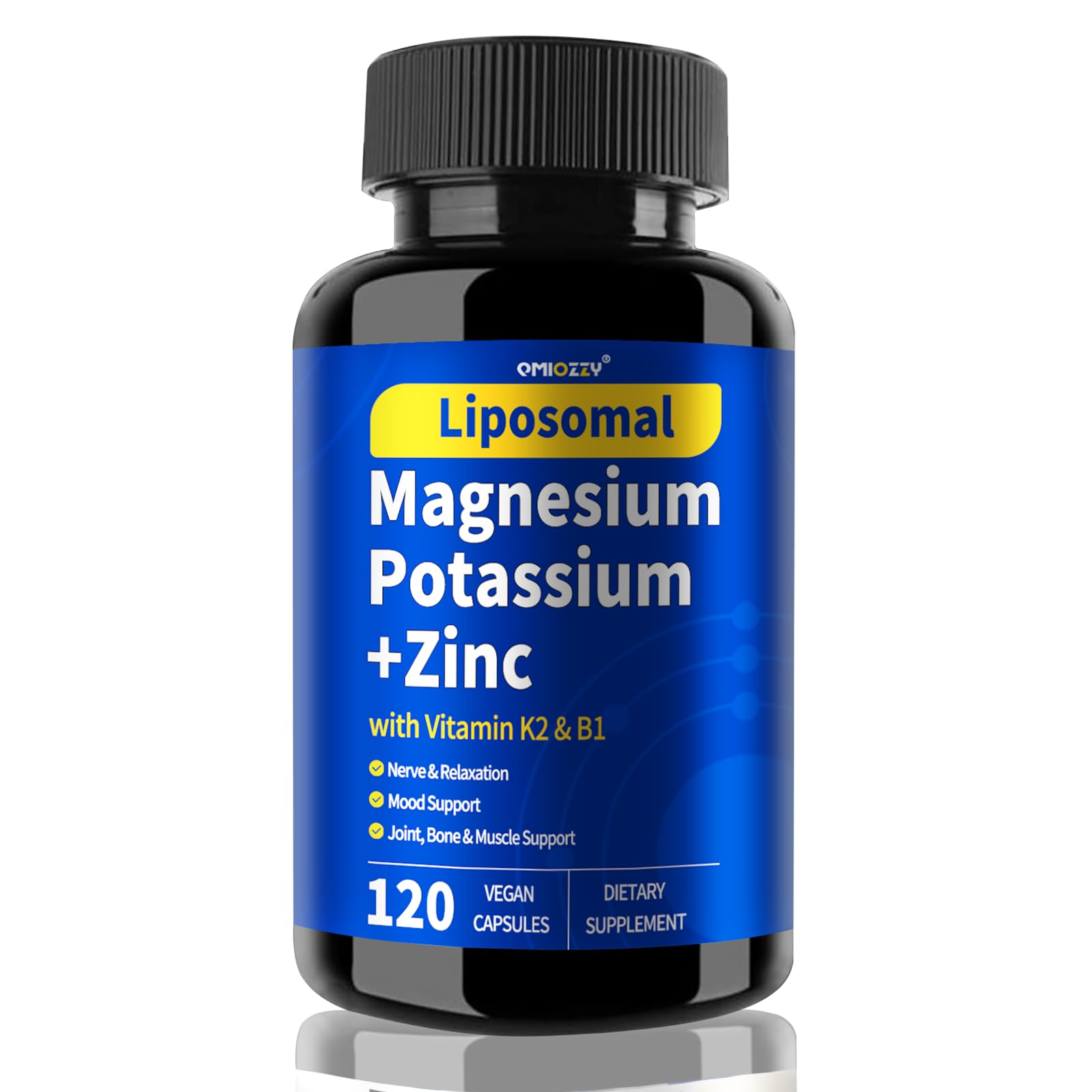 Qmiozzy Potassium Magnesium Supplement Capsule 119 Count