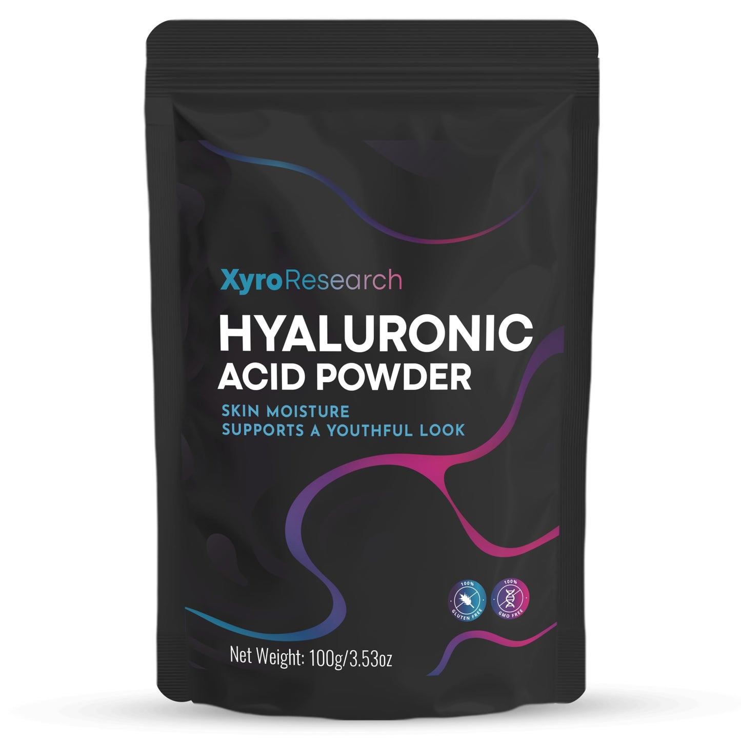 Xyro Research Hyaluronic Acid Powder for Skin, 3.53 oz