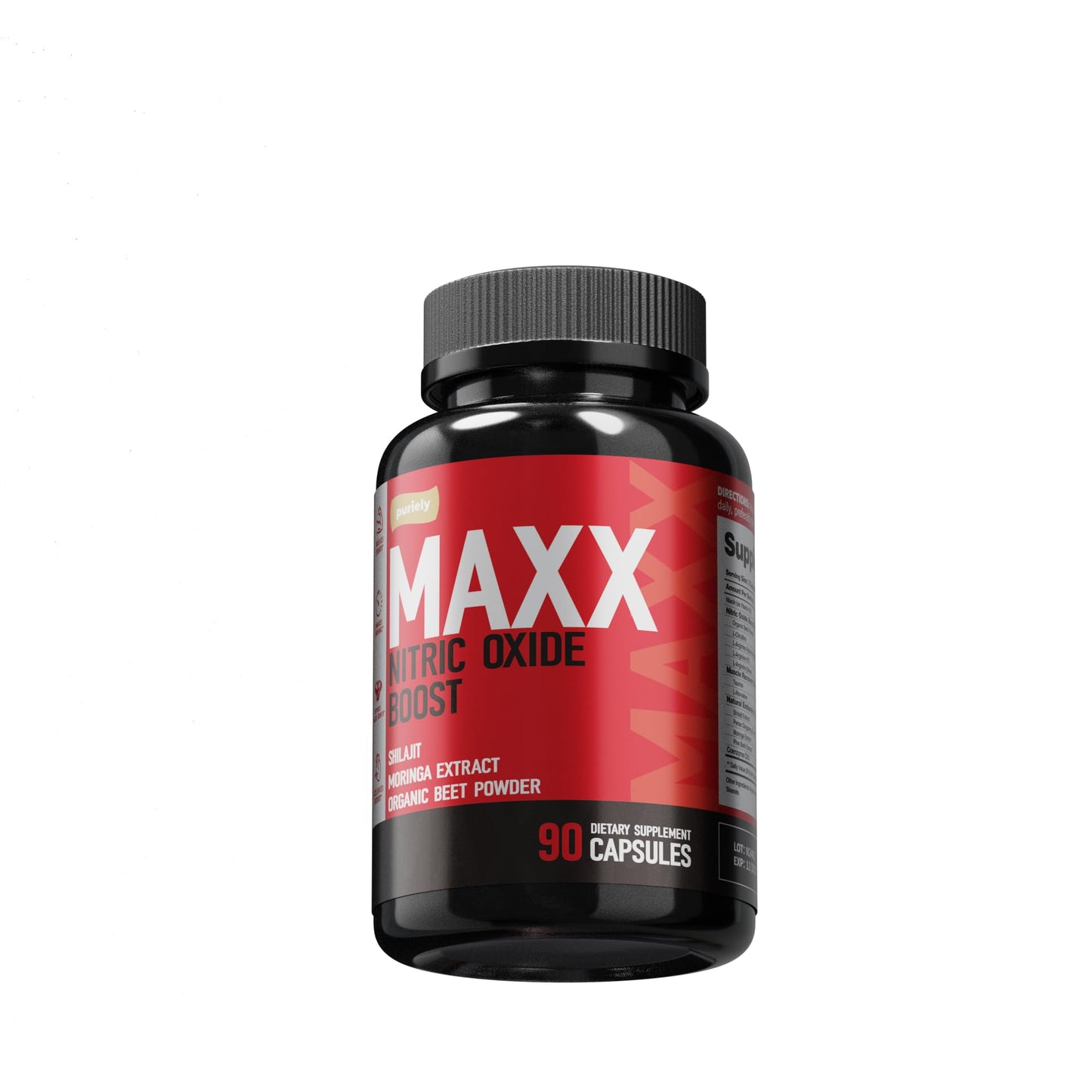 Puriely Nitric Oxide Nutritional Capsule, 90 Capsules