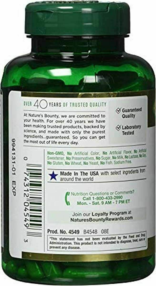 Nature's Bounty Milk Thistle 250 mg 600 Capsules