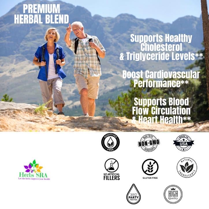 Herbs SRA CARDIOCLEAN Optimal Cardiovascular Support Capsules 120 Count