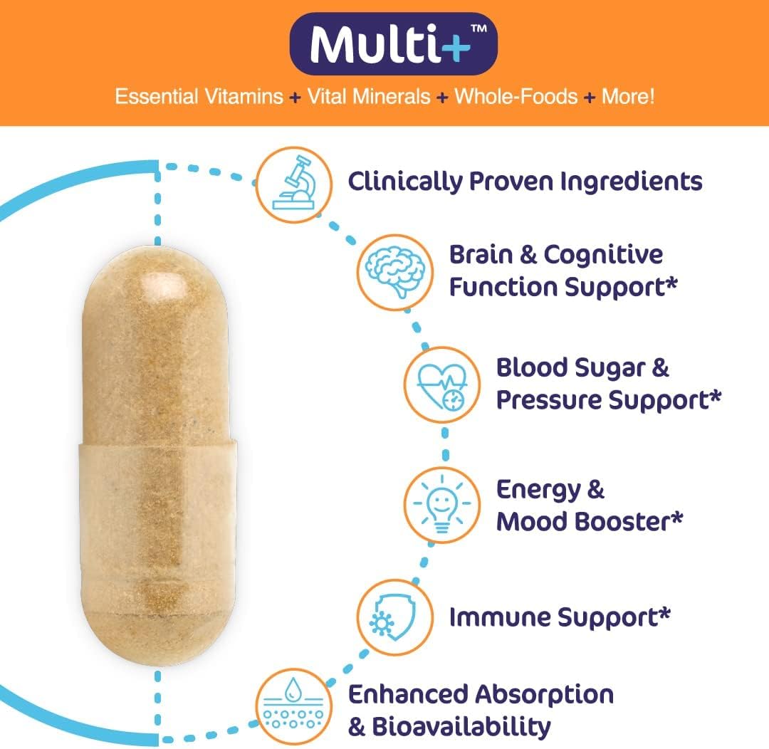 Aspire Nutrition Multi+ Advanced Multivitamin Capsule 60 Count