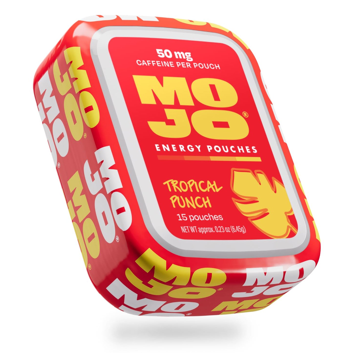 MOJO Energy Pouches Tropical Punch Flavor 50 mg per Caffeine Pouch Capsule 15 Capsules