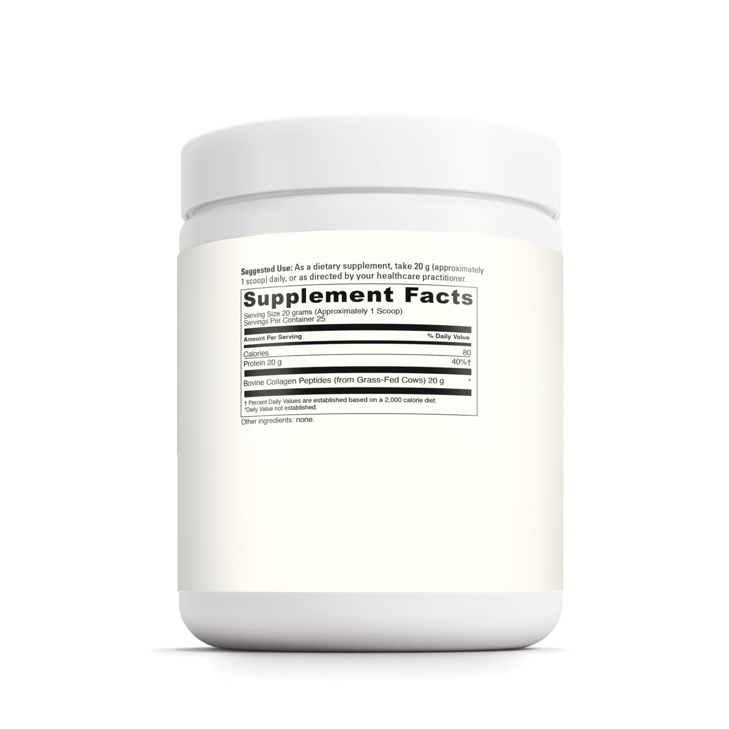 DAVINCI Collagen Peptides Powder - Pure Hydrolyzed Bovine Collagen Protein, Gluten-Free & Non-GMO, Unflavored - 1.1 lb (17.637 oz)