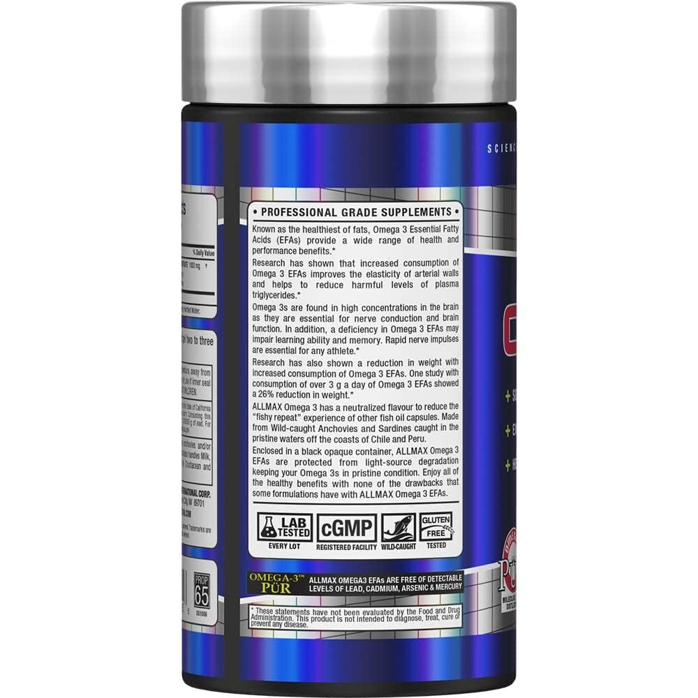 ALLMAX Omega 3-180 Softgels 180 Count