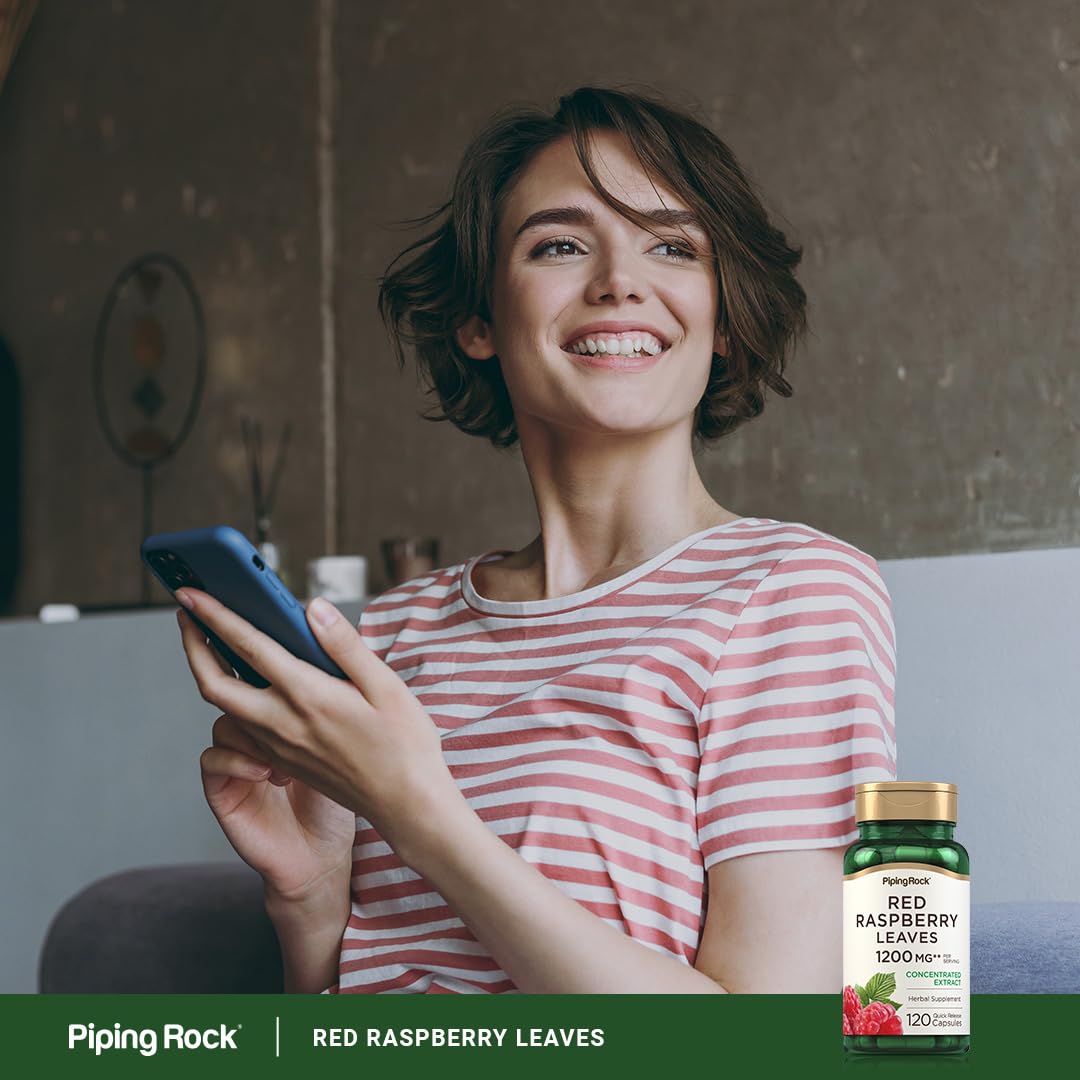 Piping Rock Red Raspberry Leaf Capsules 120 Capsules