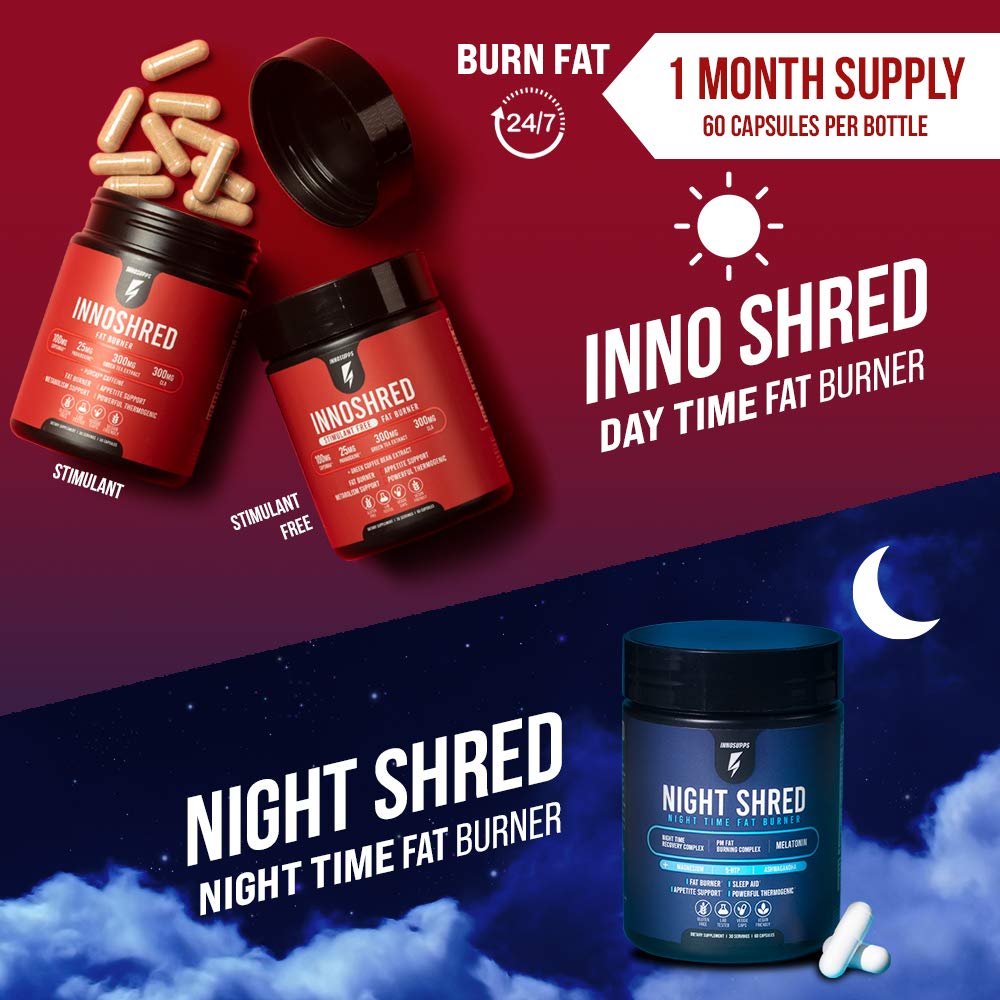 InnoSupps Inno Shred Stim Free Thermogenic Fat Burner Capsule 60