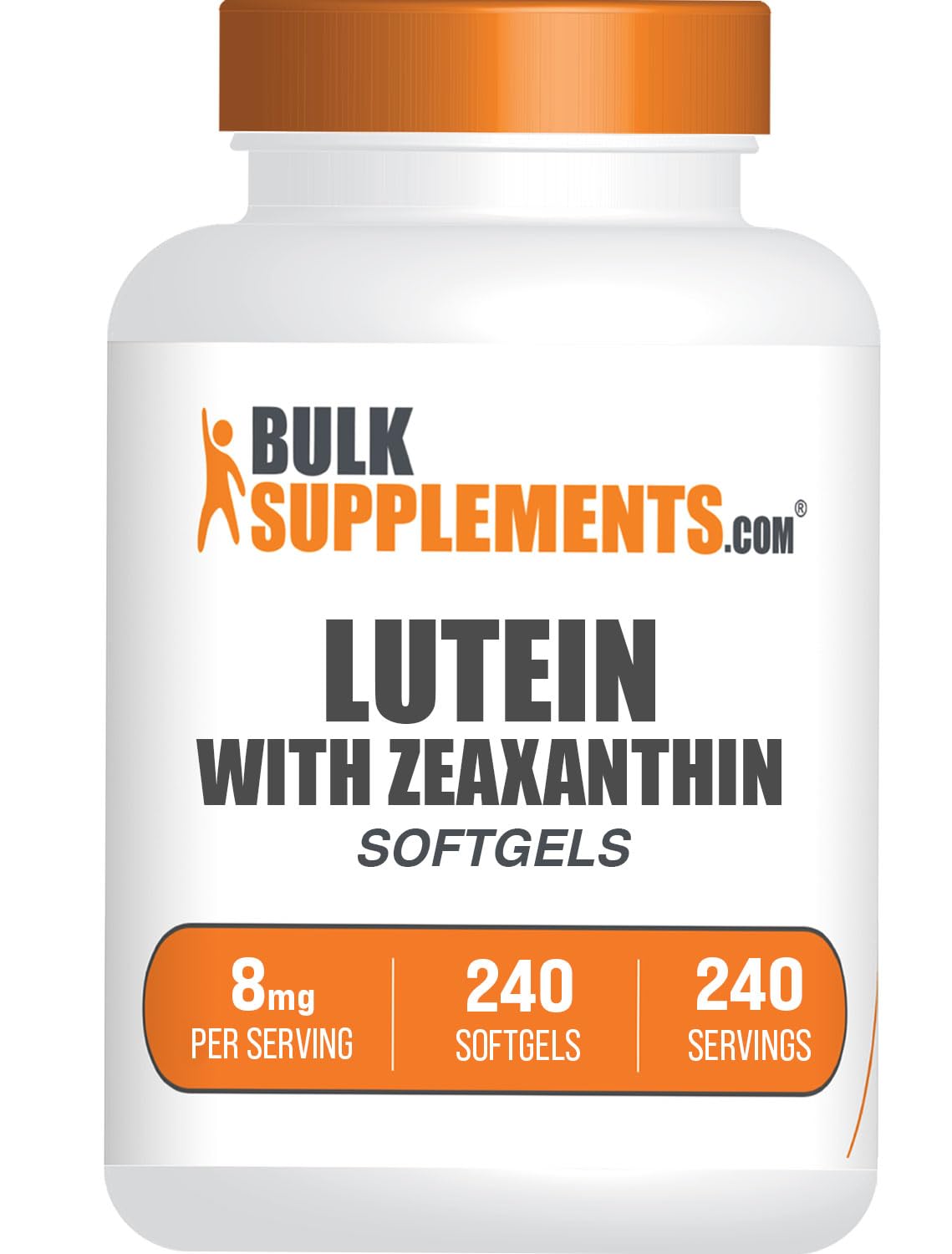 BulkSupplements Lutein with Zeaxanthin Softgels 240 Softgels