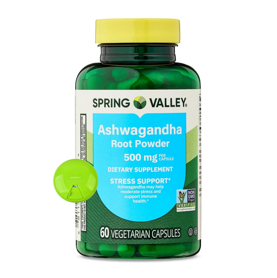 SUREFECT Ashwagandha Root Powder 500 mg Capsules, 60 Count