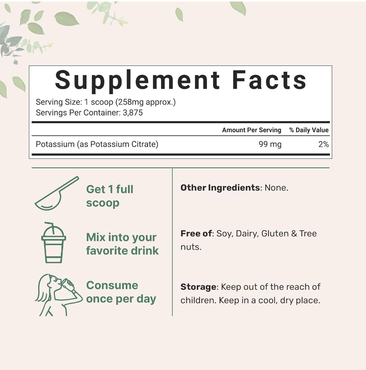 MS Finechem Potassium Citrate Powder 35.27 Ounce