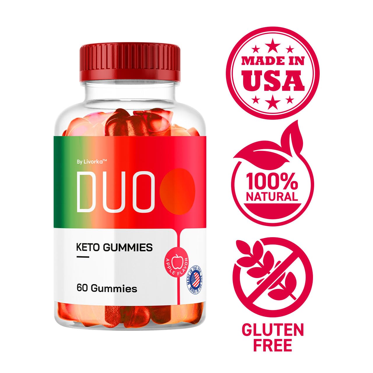 LIVORKA Duo Keto ACV Gummies 180 Gummies