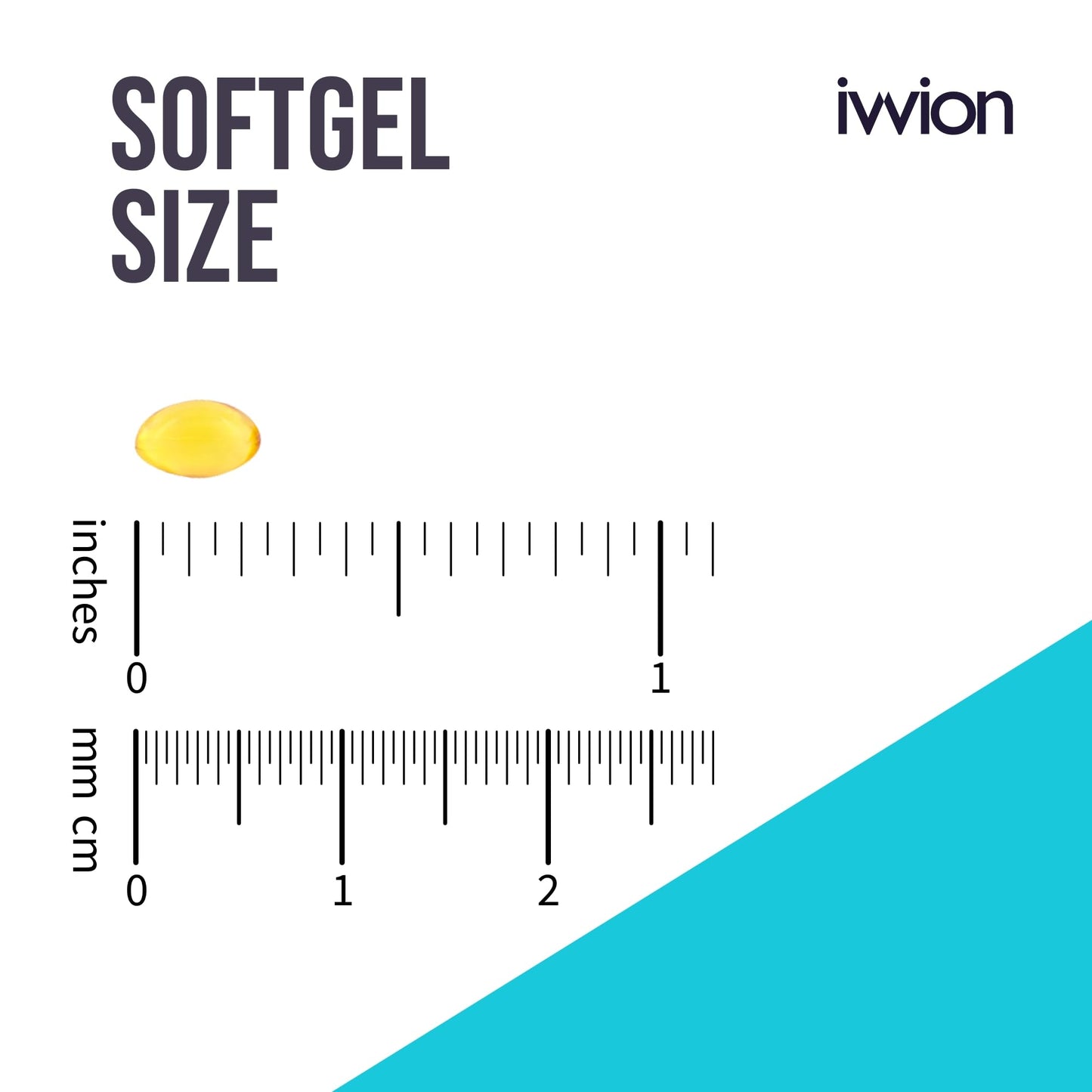 ivvion Vitamin D3 4000 IU (100 µg) Softgel, 365 Count