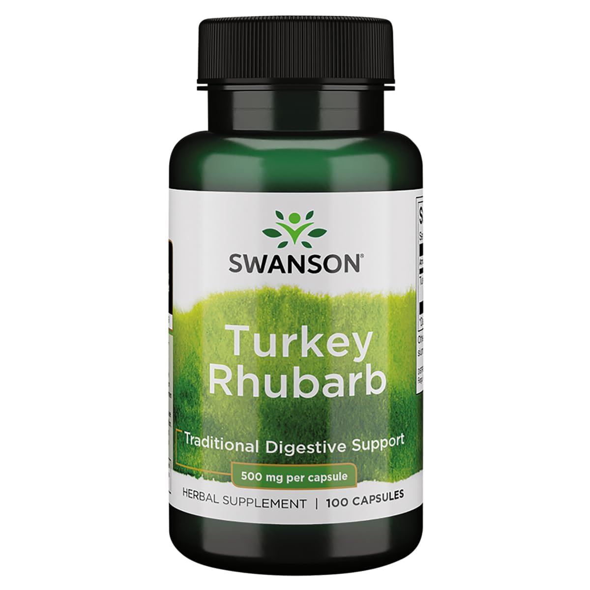 Swanson Turkey Rhubarb Capsule, 100 Capsules