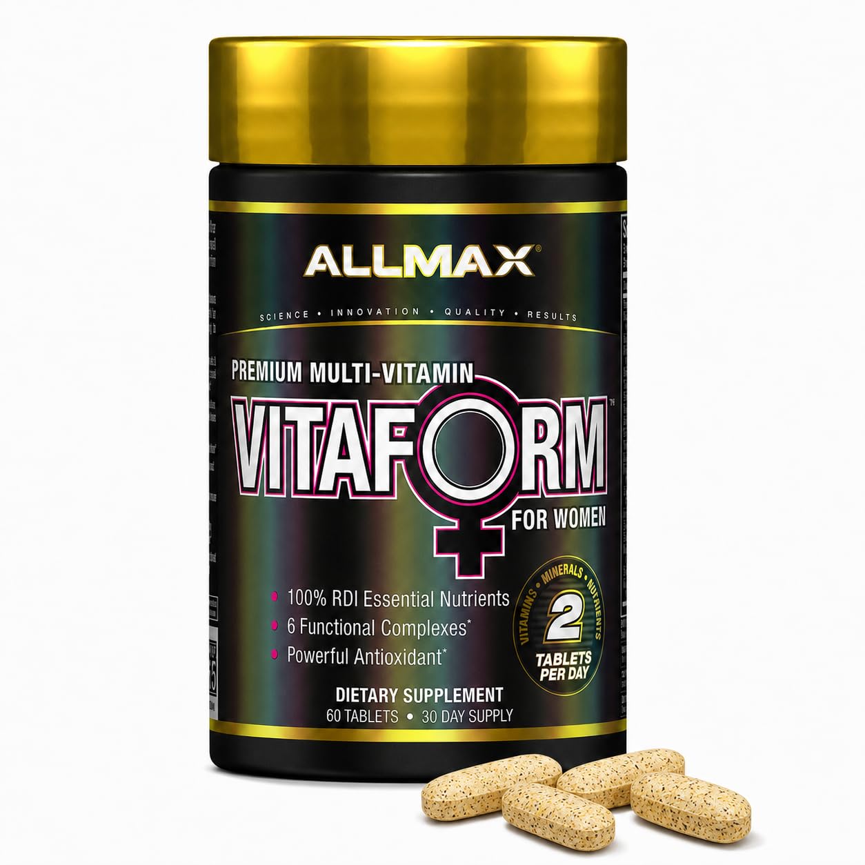 ALLMAX Vitaform Multivitamin Tablets for Women, 60 Tablets