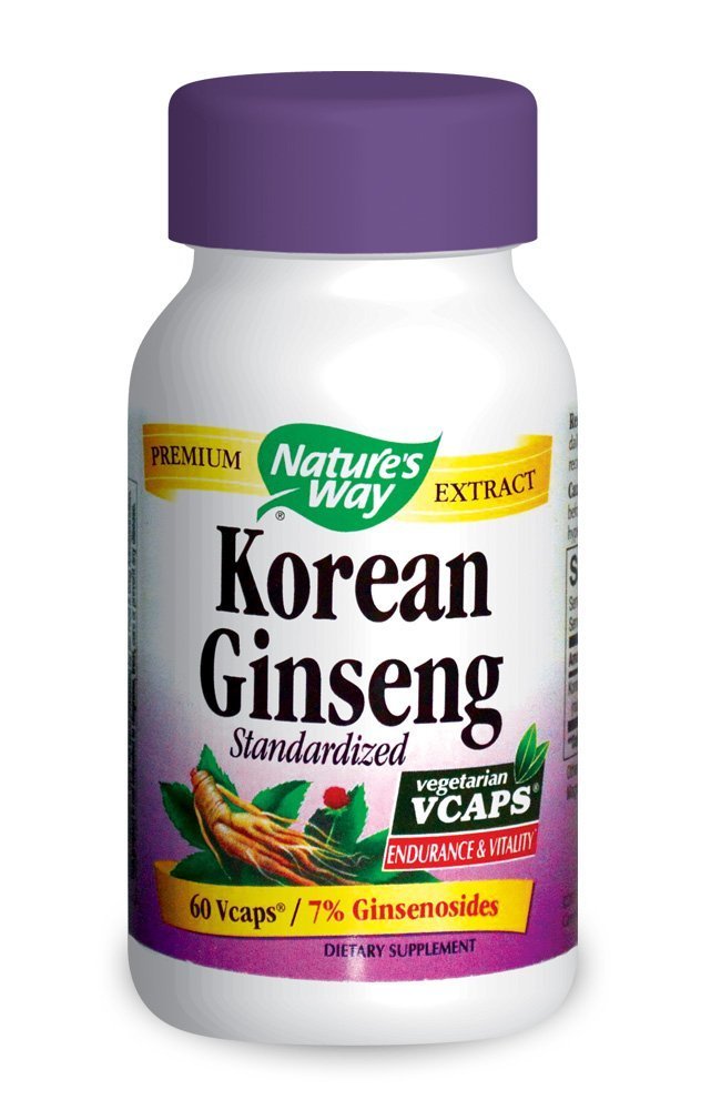 Nature's Way Standardized Asian Ginseng, 60 Capsules