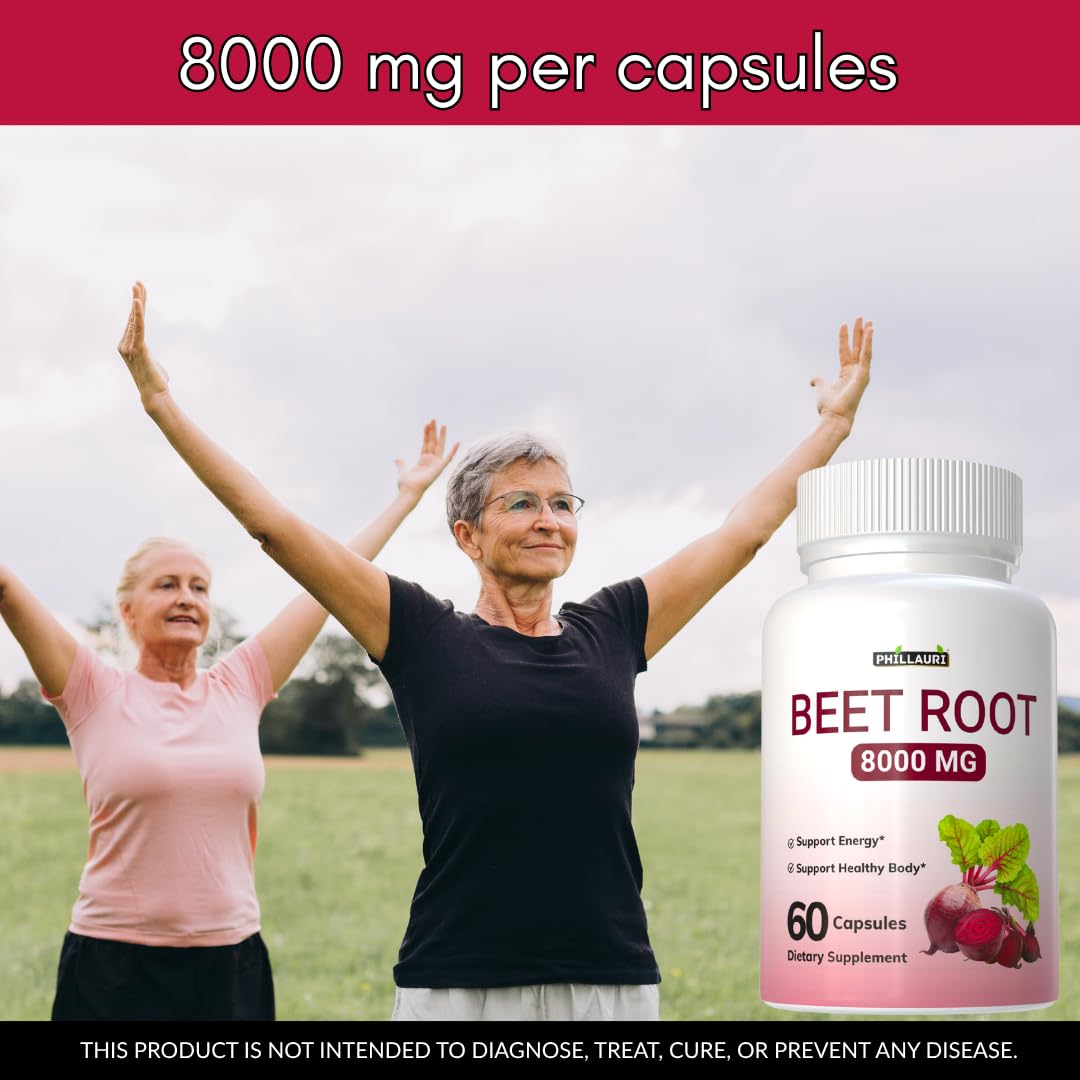 Phillauri Beet Root Capsules 120 Capsules
