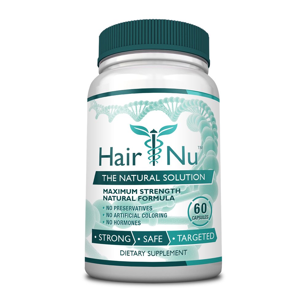 HairNu Biotin 500mcg and 20 Vitamins and Nutrients for Hair Growth, 120 Capsules