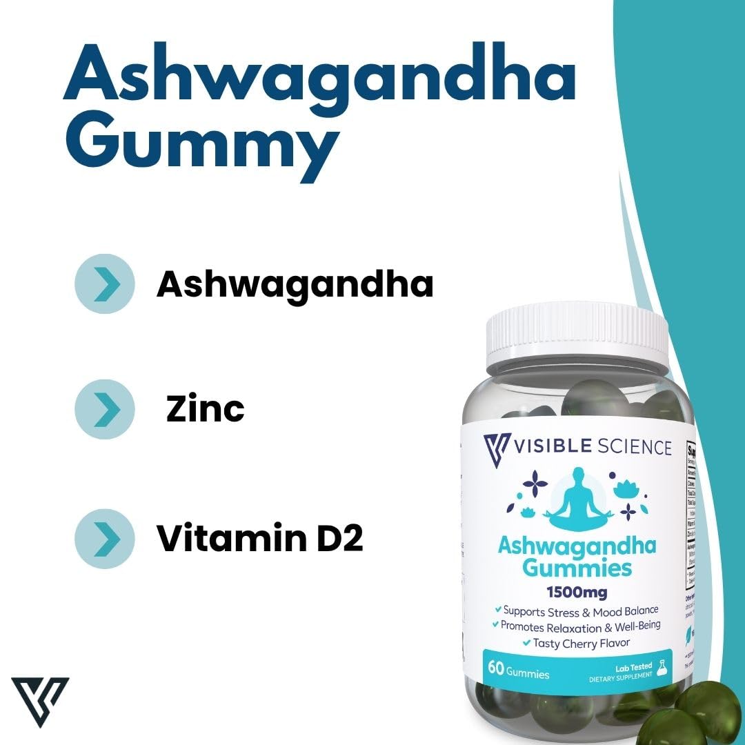 Visible Science Ashwagandha Gummies 60 Count