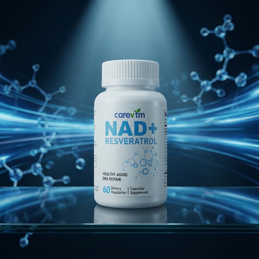 CAREVTM NAD+ Liposomal Complex 500mg Capsules, 60 Count