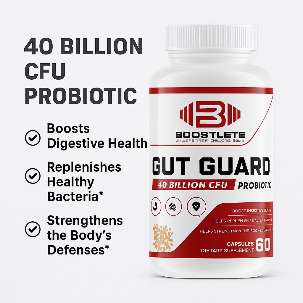 Boostlete GutGuard Probiotic Supplement 60 Capsules