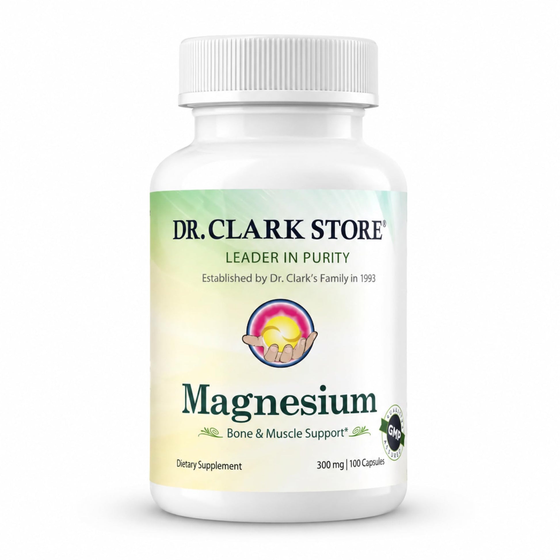 Dr Clark Store Magnesium Oxide Supplement 300mg Capsules, 100 Count