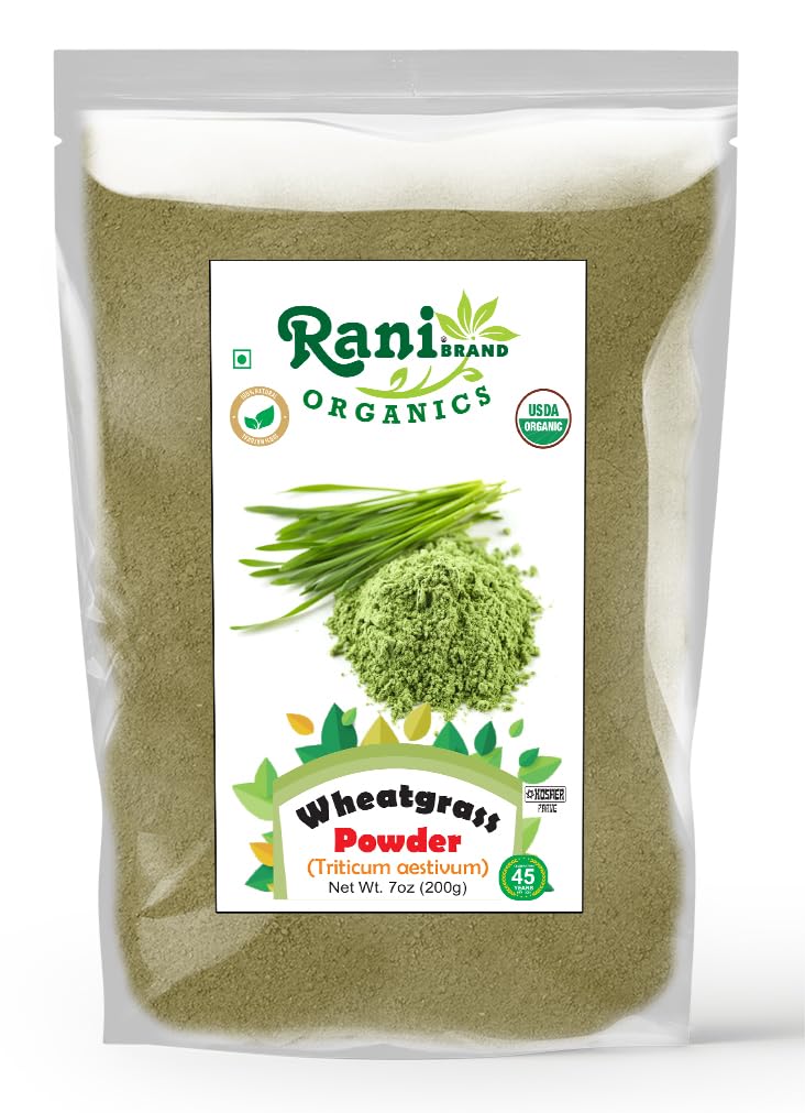 Rani Brand Authentic Indian Products Organic Wheatgrass Powder (Triticum Aestivum), 7 oz